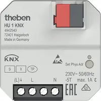 Theben 4942540 KNX 1-fach Heizungsaktor UP, KNX Data Secure HU 1 KNX