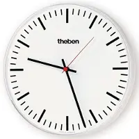 Theben 5009211 KNX Nebenuhr, einseitige Wanduhr, Durchmesser 30 cm, Strichziffern OSIRIA 230 SR KNX