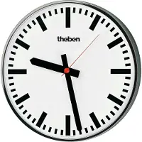 Theben 5009241 KNX Nebenuhr, einseitige Wanduhr OSIRIA 241 BR KNX
