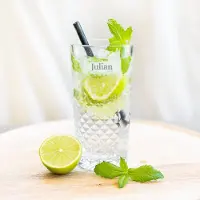 Yoursurprise Cocktailglas mit Gravur - Mojito - 2 Stück