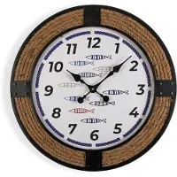 Versa Reloj de Pared Peces 2 x 60 x 60 cm Metall