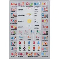 Ayyildiz Teppiche Kinderteppich "PLAY 2904", rechteckig, 6 mm Höhe, robuster Kurzflor, bunter Spiel Lern Teppich, Kinderzimmer