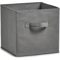 Zeller Aufbewahrungsbox, faltbar, grau, 26 x 26 x 26 cm, 14603