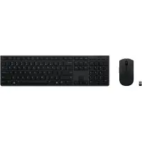 Lenovo 4X31K03975, Volle Größe (100%), Kabellos, RF Wireless + Bluetooth, Scherenschalter, Grau, Maus enthalten