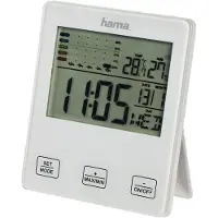 Hama Wetterstation "Thermo-/Hygrometer "TH-10", mit Schimmelalarm Thermometer", weiß, Wetterstationen, Wetterstation