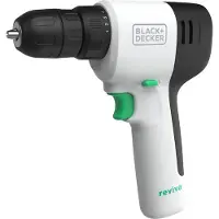 Black & Decker REVDD12C-QW, Handbohrmaschine, Ohne Schlüssel, Weiß, 1 cm, 2,5 cm, 1 cm