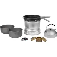 Trangia - 25-0 Spiritus Sturmkocher mit Wasserkocher - Spirituskocher ultralight hardanodized