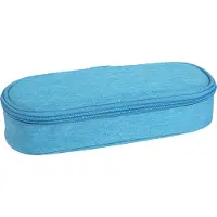 Exacompta Stiftetui aus recyceltem Polyestergewebe 22x9x5 cm Türkis