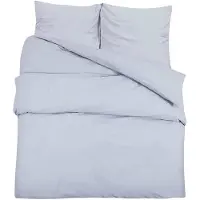 vidaXL Bettwäsche-Set Grau 200x200 cm Baumwolle
