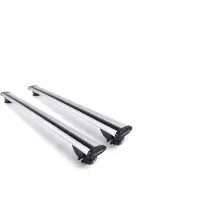 Farad Dachgepäckträger für Volkswagen Tiguan ab Baujahr 2020, geschlossene Dachreling – Aluminium – Hohe Tragfähigkeit 100 kg – Wingbar-System – Silber – Marke: