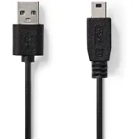 Nedis CCGT60300BK10, 1 m, USB A, Mini-USB A, USB 2.0, 0,48 Gbit/s, Schwarz