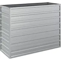 vidaXL Garten-Hochbeet 100x40x77 cm Verzinkter Stahl Silber