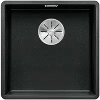 BLANCO Granitspüle "SUBLINE 400-F", schwarz (anthrazit), B:43cm H:19cm T:43cm, Verbundwerkstoff, Küchenspülen, Granitspüle, erhältlich in mehreren Farben