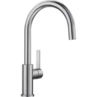 BLANCO CANDOR, Edelstahl massiv, Edelstahl gebürstet, Hochdruck, Standard, Edelstahl, Edelstahl, Hebelgriffe, Einzelbild, Typ J