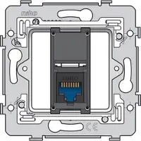 Züblin 170-75261 1 RJ45 Anschluss UTP Kat. 6 flache Ausführung inkl. Sockel 71 x 71 m 17075261