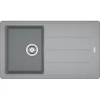 Franke Spüle BASIS BFG 611-86 STEINGRAU mit Excenterbedienung
