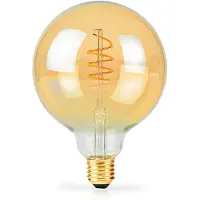 Nedis LBE27G95GD LED-Filament-Lampe E27 G95 3,8 W 250 lm dimmbar Extra warmweiß