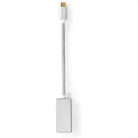 Nedis CCTB64450AL02 USB-C-Adapter USB-C auf DisplayPort Buchse 0,2 m Silber