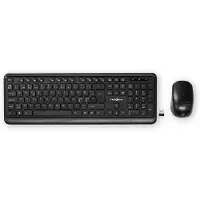 Nedis KBMCW100BKND Maus- und Tastatur-Set kabellos 800/1200/1600 dpi ND-Layout