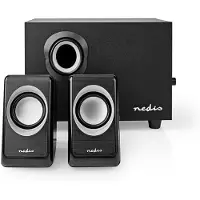 Nedis CSPR10021BK PC-Lautsprecher 33 W 3,5 mm Stecker USB-Stromversorgung