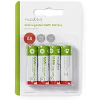 Nedis BANM20HR64B Wiederaufladbarer Ni-MH-Akku AA 1,2 V DC 2000 mAh 4er-Pack