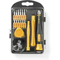 Nedis CSTS10017 Reparaturset für Smartphone und Tablet 17-in-1 Philips Bits