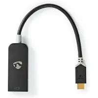 Nedis CCBW64352AT02 USB-C-Adapter USB-C auf DisplayPort Buchse 0,2 m Anthrazit