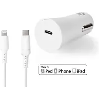 Nedis CCPDL20W111WT Auto-Ladegerät 20 W 1,67/2,22/3 A 1 Ausgang USB-C 1 m