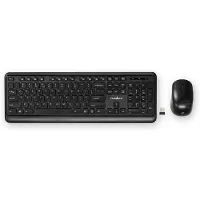 Nedis KBMCW100BKUS Maus- und Tastatur-Set kabellos 800/1200/1600 dpi US-Layout