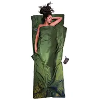 Cocoon TravelSheet, 100% Silk, Schlafsack, dunkel olivgrün