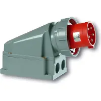 Pce 534-6 CEE-Wandgerätestecker 63A 4p 6h IP67 POWER TWIST 5346