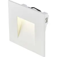 SLV LED-Wandeinbauleuchte Mobala, weiß, Aluminium, 3.000 K