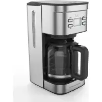 Continental Edison Programmierbare Filterkaffeemaschine aus Edelstahl