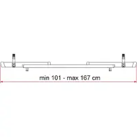 Fiamma Fahrradschiene FiammaKit Rail Premium 48 VW T5Pro T6Pro aluminium/schwarz