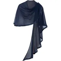 Bonprix Schal "Poncho-Schal" leicht durchscheinend, lässiger Überwurf, Poncho-Schal, Stola