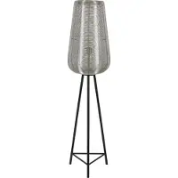 Light & Living - Stehleuchte ADETA - Ø37x147cm - Silber