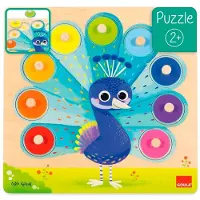 Goula - Peacock Puzzle, 9 Stück(e), Tiere, 2 Jahr(e)
