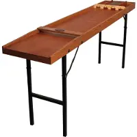Buffalo Shuffleboard „Allure“ mit klappbaren Beinen – 200 cm – inkl. 30 Scheiben und Aufbewahrungsdeckel