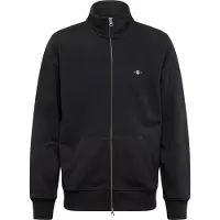 Gant für Herren. 2008006 Shield Zip Hoodie schwarz (XS), Lässig, Baumwolle