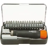 Neo Tools Präzisionsschraubendreherbits mit Halter, 17er-Set