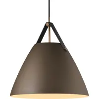 DFTP Hängeleuchte Strap mit Metallschirm beige, 36 cm