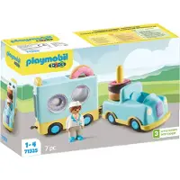 Playmobil 1.2.3 71325 1.2.3: Verrückter Donut Truck mit Stapel- und Sortierfunktion
