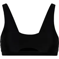 LASCANA Bustier-Bikini-Top "Gina", Damen, Gr. 40, Cup A/B, schwarz, Recycling-Polyamid, unifarben, Bikini-Oberteile Bustier-Bikini-Top, mit Cut-Out vorne