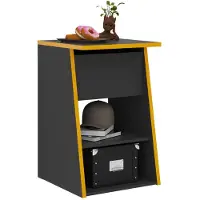 FMD Beistelltisch "Zocker", grau (anthrazit, anthrazit, anthrazit), B:49,4cm H:77,7cm T:50cm, Tische, Beistelltisch, Beistelltisch als Ergänzung zum Gamingtisch Zocker