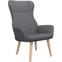 vidaXL Relaxsessel Dunkelgrau Stoff