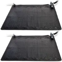 Intex Solarmatte für Pools 2 Stk. PVC 1,2x1,2 m Schwarz 28685