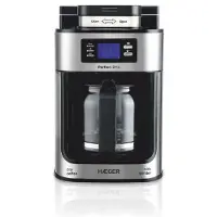 Haeger CM-10B.010A, Filterkaffeemaschine, 1,25 l, Gemahlener Kaffee, 1050 W, Schwarz, Silber