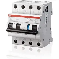 ABB DS203NCC25A30 FI/LS-Schalter 6kA 3P+N Typ A, C 25, 30mA 6kA IEC/EN 61009, 10kA IEC/EN 60947-2 2CSR256140R1254
