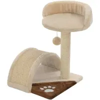 vidaXL Katzen-Kratzbaum Sisal 40 cm Beige und Braun