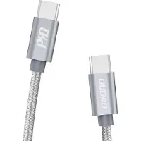 Dudao Kabel USB USB-C - 1 m Szary 80080, 1 m, USB C, USB C, Grau